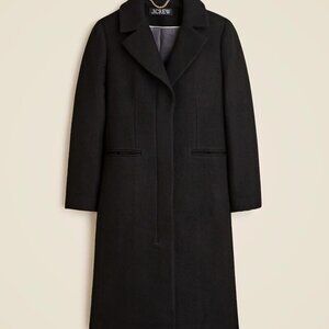 J.Crew Savoy topcoat in Italian wool-blend melton - 4p - NWT